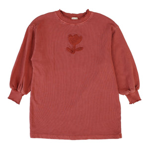 Lil Legs Mineral Red Sherpa Tulip Dress