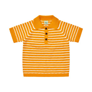 Fub Sunflower/Ecru Checked Polo