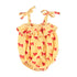 Piupiuchick Yellow w/ Red Bows Ruffle Romper