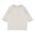 Lil Legs White Cherry Flower Three Quarter Sleeve Tee