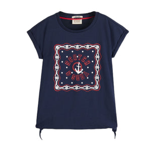 Scotch & Soda Night Side Knot Relaxed-Fit T-Shirt