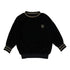 Lil Legs Black Boy Velour Sweatshirt