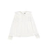 Bace White Peter Pan Collar Front Pleat Blouse