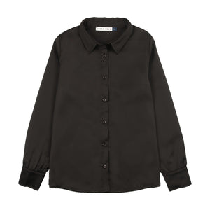 Urban Edge Black Satin Blouse