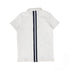 Bace White Fitted Varsity Short Sleeve Polo