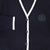 Le Bourdon Navy Trim Border Cardigan