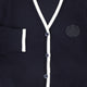 Le Bourdon Navy Trim Border Cardigan