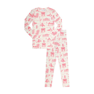 Parni Ivory/Pink Toile Pj