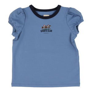 Lil Legs Light Blue Girls Short Sleeve Tee