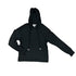 Rock Candy Black Ribbed Hoodie Smile Drawstring Hoodie