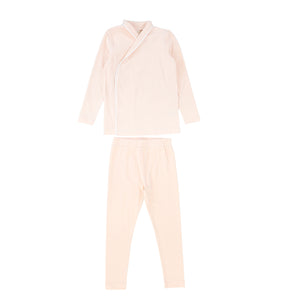 Bebe Jolee Pink Piped Wrap Pajamas