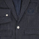 Le Bourdon Navy Textured Blazer