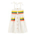 Piupiuchick Ecru w/ Multicolor Stripes Print Long Dress