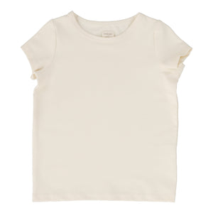 Lil Legs Girl Natural Short Sleeve Tee