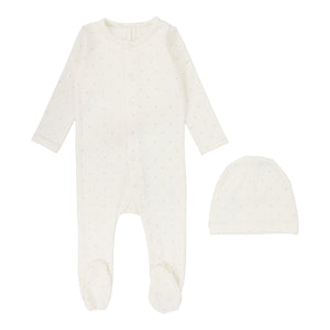 Lilette Cream Tiny Star Footie Set