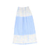 Valentina Light Blue Crinckle Tie Dye Maxi Skirt