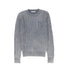 Valentina Navy Mineral Wash Cable Knit Sweater