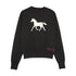 Urban Edge Black Horse Knit Sweater