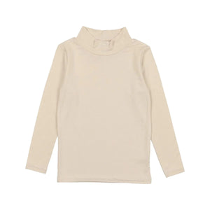 Lil Legs Ecru Bamboo Mockneck