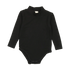 Lil Legs Black Bamboo Mockneck Onesie
