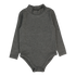 Lil Legs Mid Grey Bamboo Mockneck Onesie
