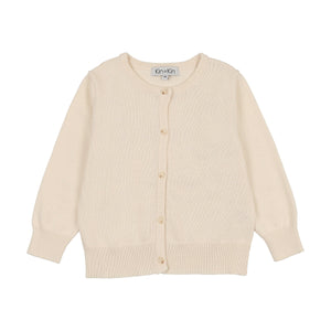 Kin+Kin K242 Natural Girls Pointelle Sweater