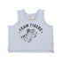 Piupiuchick Light Blue w/ Tiger Print Sleeveless T-Shirt