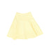 Bamboo Yellow Flair Contrast Color Stitch Skirt