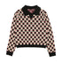 Urban Edge Black & White Checkered Heart Polo