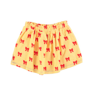 Piupiuchick Yellow w/ Red Bows Short Skirt