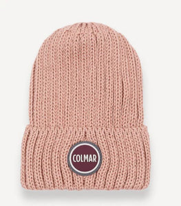 Colmar 5381N Pink Stocking Stitch Mix Wool Hat