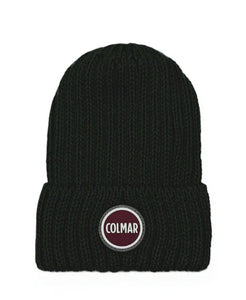 Colmar 5381N Black Stocking Stitch Mix Wool Hat