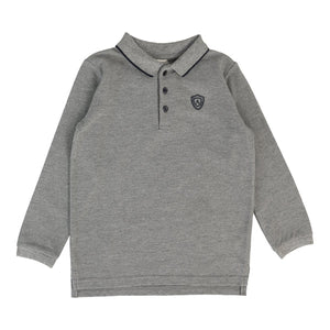 Lil Legs Grey Collar Trim Polo