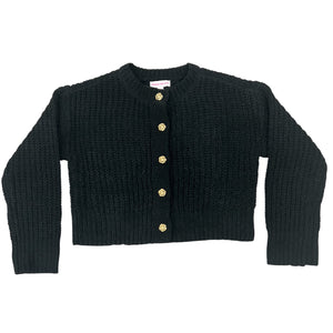 Design History Girls Black Cardigan