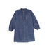 Bamboo Denim Bubble Sleeve Button Dress