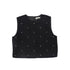 Valentina Black Jewel Wool Vest