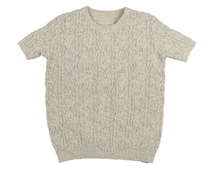 Noma Light Blue Marled Textured Knit