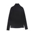 Valentina Black Wrap Neck Turtleneck