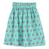 Piupiuchick Turquoise & White Checkered w/ Cherries Long Skirt