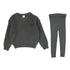 Lil Legs Mid Grey Knit Vneck Toddler Set