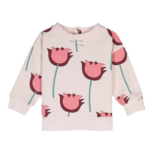 Wynken Ecru Mini Tulip Baby Sweater