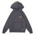 Tocoto Vintage Dark Grey Vintage Embroidery Hooded Sweatshirt