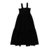 Lil Legs Black Velour Smocked Maxi Dress