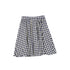 Bace Navy Flannel Gingham Waisted Flare Skirt