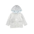 Bebe Jolee Blue Velour Quilted Jacket