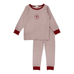 Lil Legs Rosewood Striped Lounge Set