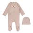 Lilette Pink Doll Handdrawn Footie Set