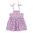 Piupiuchick Purple White Checkered w/ Cherries Short Dress