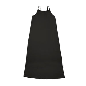 Urban Edge Black Silk Maxi Dress