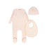 Bebe Jolee Pink Velour Collar Footie